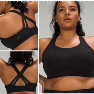 Lululemon AirSupport Bra High‎ Support sports bra
Black / Asphalt Grey 34C NWT